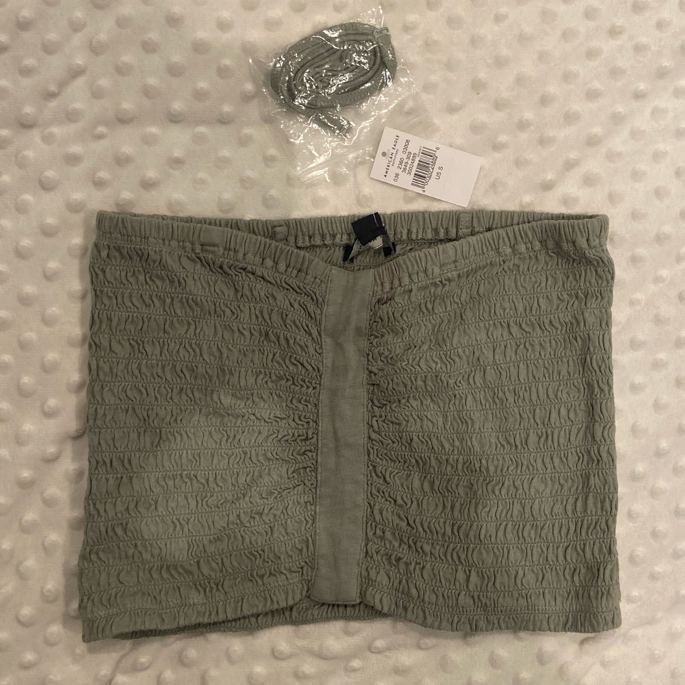 American Eagle strapless cropped tank